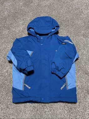 REI Kids Blue Hooded Winter Jacket